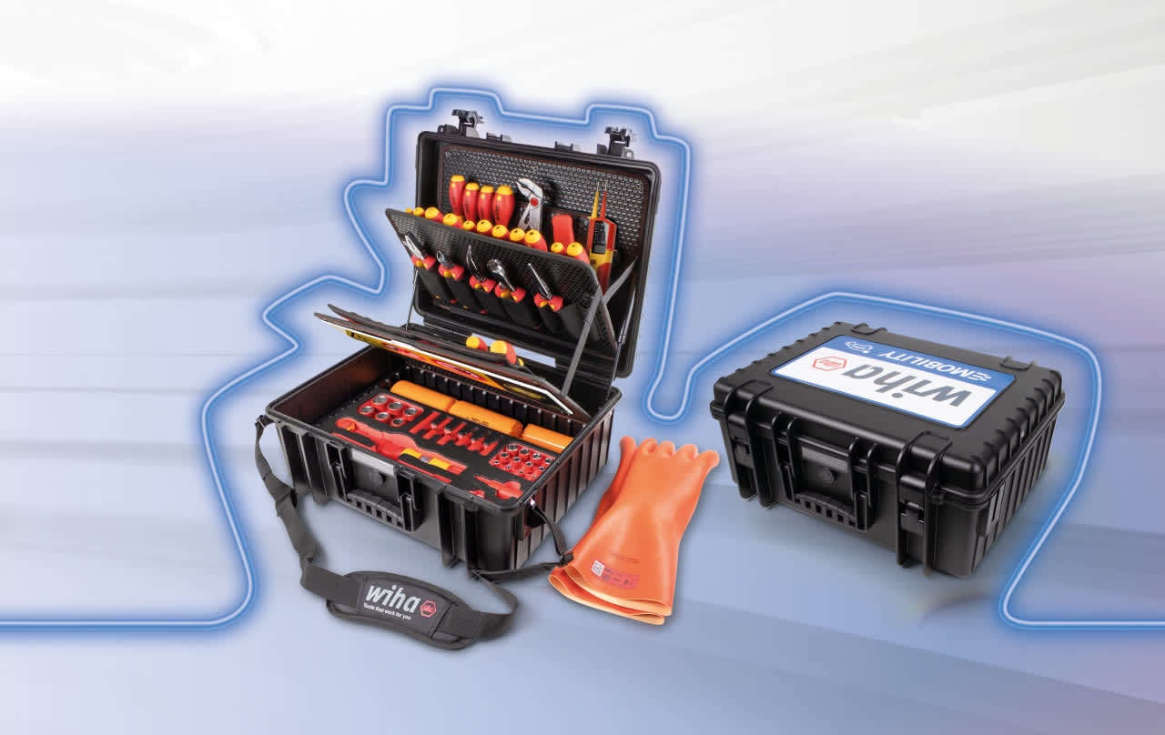 Kit de herramientas aisladas para taller de coches eléctricos